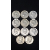 Image 1 : Assorted Years 40% Kennedy Half Dollars - Face Value: $5.50