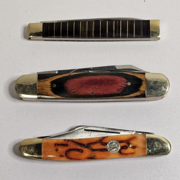 Three Distinct Traditional Folding Pocket Knives - Great for Collectors or Daily Use!!!