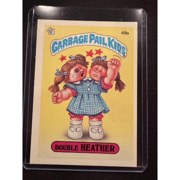 Rare 1985 Topps Double Heather Garbage Pail Kids #49A Trading Card - Mint Condition