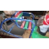 Image 7 : Antique Carnival Ride Section "Pony & Cart" - From Vintage Kiddie Ride - All Metal 