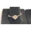 Image 2 : 14K White Gold Diamond Solitaire Engagment Ring W/ Matching 14kWedding Band - Sizes 8 - Weight: 3.4g