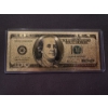 Image 1 : $100 Ben Franklin Gold Back .999999 - 24K Gold Note In Protective Holder - Mint Condition