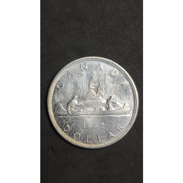 1962 Canadian 80% Silver "Voyageur" Dollar 