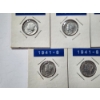 Image 4 : x15 Assorted Years 90% Silver Mercury Dimes FV: $1.50