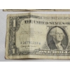 Image 4 : x2 U.S. Blue Seal $1 Silver Certificates: 1935-F and 1957-B