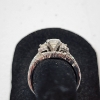Image 5 : 14K White Gold Diamond Ring - Kay Jeweler's Warranty and Authenticity Card - Size 7 - TW: 9.0g