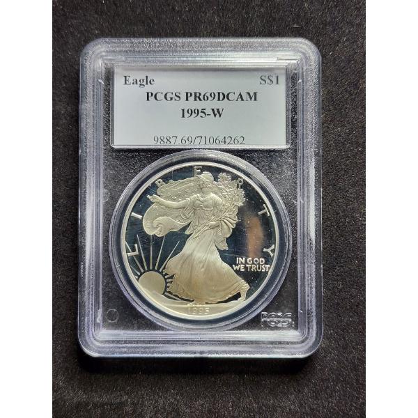 PCGS PR69DCAM 1995-W Silver American Eagle - Incredibly Rare Key Date Coin! Only 30K Minted!