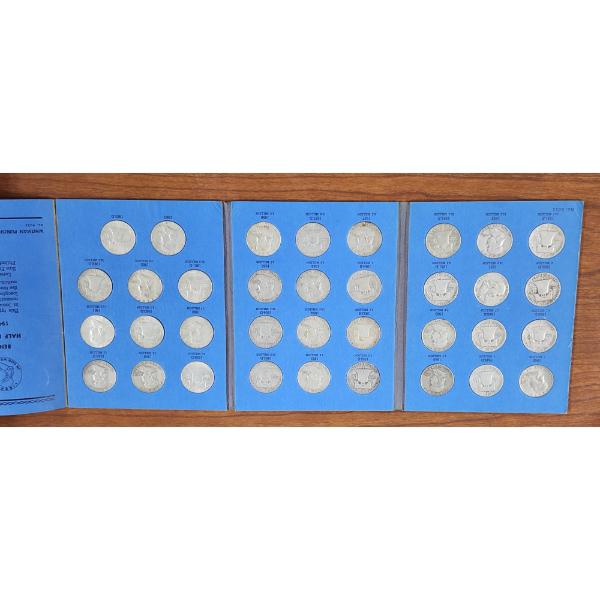 90% Silver Franklin Half Dollar Collection Book 1948-to 1963 Completely Filled! ~ $17.50 Face Value 