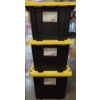 Image 1 : Three Brand New HDX 27 Gallon Tough Totes Storage Containers