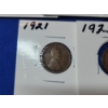 Image 6 : Assorted United States Lincoln Cents Including (1) 2025 Penny & (10) Assorted Years Wheat Pennies