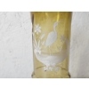 Image 4 : Vintage Mary Gregory Hand-Painted Enamel Amber Glass Vase 