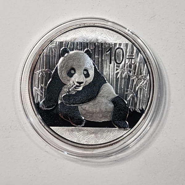 2015 Chinese 1 Oz .999 Fine Silver Round in Capsule
