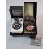 Image 1 : Two Silver-Tone Gruen Pocket Watches: Police Dept. & Fire Dept. Designs