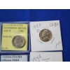 Image 3 : x9 Assorted Jefferson Nickels Including Uncirculated, Semi-Key Date FV: $0.45