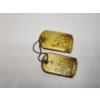 Image 4 : 2 - Vintage Military Dog Tags