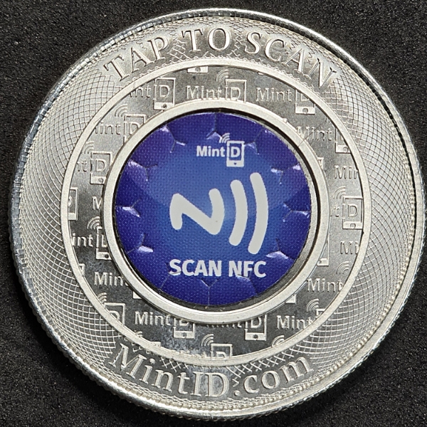 Scan NFC MintID.com Silver Rnd - .999 Silver 1 oz