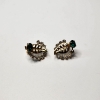 Image 3 : Gold-Filled Earrings & Gold-Tone Brooch, Both with Green Gemstones