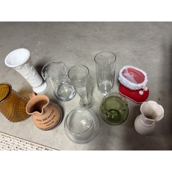 *Pick Up At Mantua Home-No Shipping Available*  Glass Vases & Dishes - Roma Pitcher - Gorgeous Vases