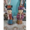 Image 4 : 4 Piece Hand Painted Oriental Figurals As Shown 16" & 7" Excellent