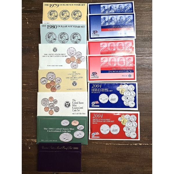 14 Assorted Proof Sets 1975-2004