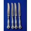 Image 1 : x4 Gorham Chantilly Sterling Handle / Stainless Blade Knives Weight: ~255g