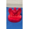 Image 6 : Vintage Fenton Red Art Glass Bicentennial Eagle Paperweight  
Dimensions: 4" x 3.75"