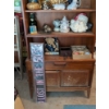 Image 1 : Wood Cabinet & Contents