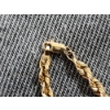 Image 3 : STUNNING 14K Yellow Gold Rope Chain Necklace Weighing 6 Grams Total