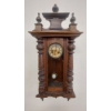Image 1 : Antique Tall 39" Pendulum Vienna Type Wall Clock w Key