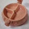 Image 6 : Vintage 1940's Hankscraft Divided Baby Warming Dish Produced In Collab With Red Wing Pottery