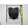 Image 4 : Glass Photo Frame with Heart and Colorized Dancing Figures