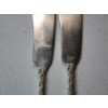 Image 2 : x2 Steiff "Rose" Sterling Silver Butter Knives TW: 62.2g