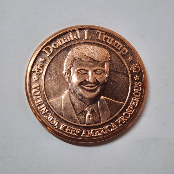 Donald J. Trump 1 AVDP oz .999 Fine Copper Round