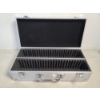 Image 7 : Nice Graded or Slabbed Coin Metal Latching Storage Box - Holds About 50 Slabs - 14.5" X 6.5" X 4.5"