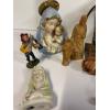Image 5 : Nativity Scene with Miscellaneous Religious Items - Palm Crosses - Mary & Mary with Jesus