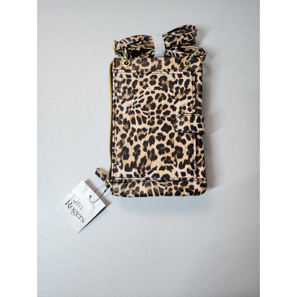 Kim Rogers Crossbody Leopard Print Wallet - New With Tags