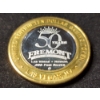 Image 4 : Fremont Hotel & Casino Las Vegas $10 Gaming Token W/ .999 Silver Inside - 50 Years