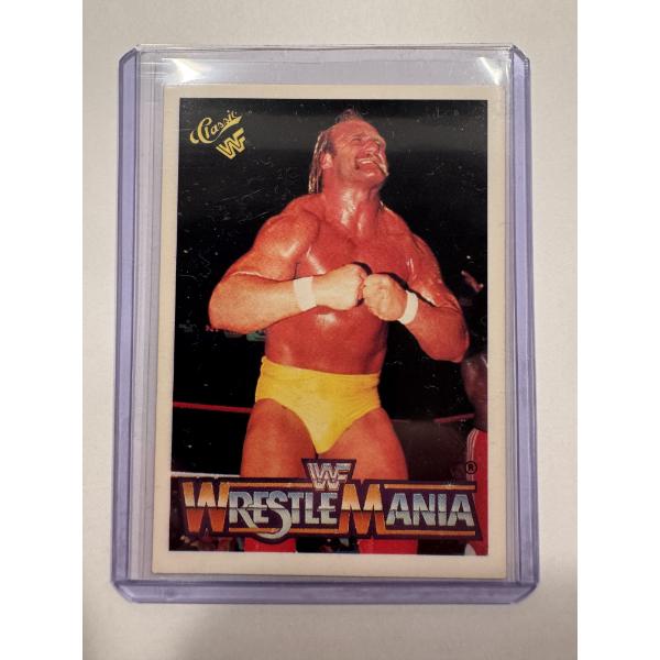 1990 Hulk Hogan Wrestle Mania Wrestling Card In Protective Holder - Mint Condition - Incredible Card