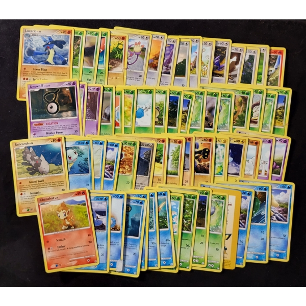 Large Lot of Over 50 Assorted Vintage Pokemon Trading Cards ~ Many Sought After Names & Unique Arts
