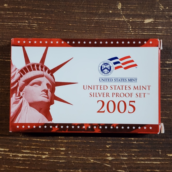 United States Mint 2005 Silver Proof Set Featuring ASW of 1.338 Troy Ounces ~ In Original Packaging 