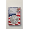 Image 1 : NGC MS70 2020 One Troy Oz .999 Fine Silver American Eagle In Donald J. Trump 45th President Slab 