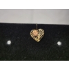 Image 2 : 10K Gold Serpentine Chain 24" Necklace & Heart with Rose Earring TW: 5.7g