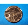 Image 2 : Giganotosaurus Dinosaur Design 1 AVDP oz .999 Fine Copper Round