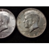 Image 3 : Two 90% Silver 1964 Kennedy Silver Half Dollars - $1 Face Value in 90% Silver!