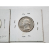 Image 3 : Four U.S. 90% Silver Washington Quarters: 1960-D, 1964, 1952-D, 1957-D FV: $1.00