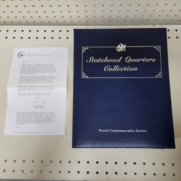 Statehood Quarters Collection Book Vol. I - U.S. Quarters & Stamps - First 25 States - $12.50 FV