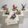 Image 1 : IMMACULATE!!! The Lenox Garden Bird Collection Fine Porcelain Figurine Set - Six Figures! (see pics)