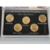 Image 4 : x3 Sets: 1999 Commemorative 50 State Quarters Program 24K Layered Gold Edition 