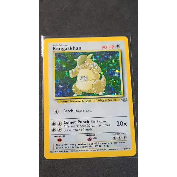 Kangaskhan 5/64 Holo Rare Pokémon Trading Card From The Jungle Set