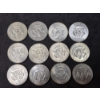 Image 2 : (12) Kennedy Half Dollars 40% Silver - $6 FV